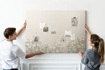 Memobord van kurk Geopende bloemknoppen