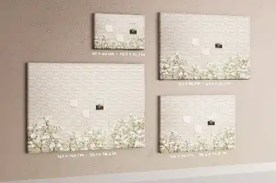 Memobord van kurk Geopende bloemknoppen