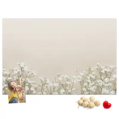 Memobord van kurk Geopende bloemknoppen