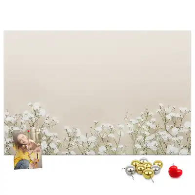 Memobord van kurk Geopende bloemknoppen