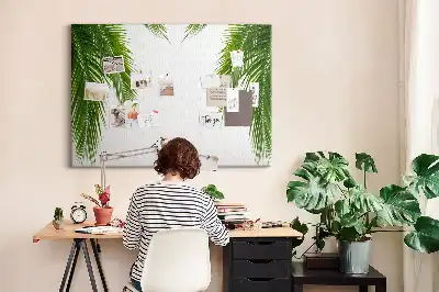 Kurk prikbord Bladeren palm natuur