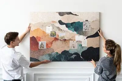 Kurk prikbord Landschap kunst