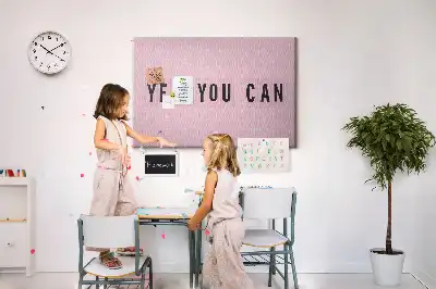 Memobord van kurk Yes You Can