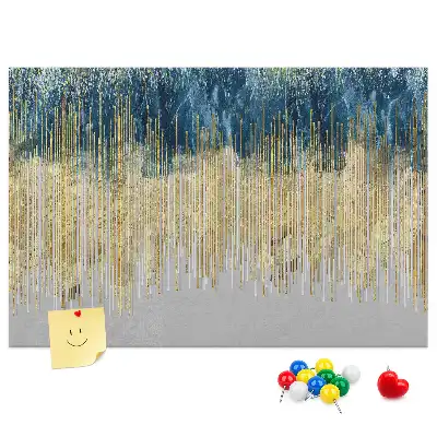 Stijlvol decoratief kurk prikbord
