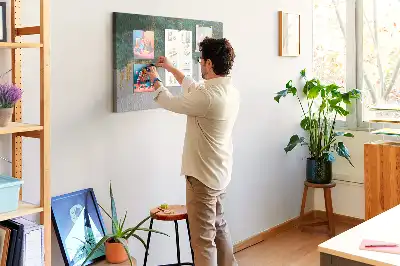 Memobord van kurk Elegant patroon op canvas