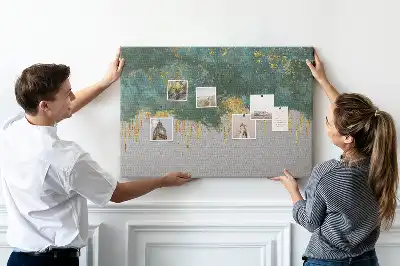 Memobord van kurk Elegant patroon op canvas