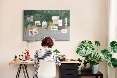 Memobord van kurk Elegant patroon op canvas