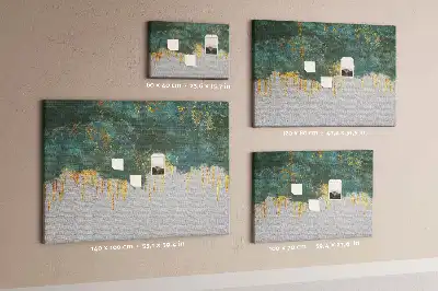 Memobord van kurk Elegant patroon op canvas