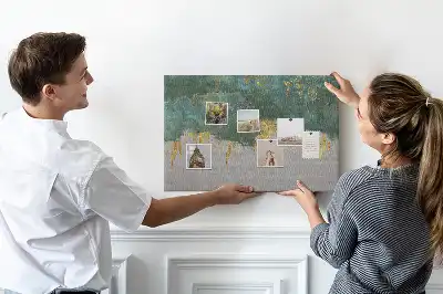 Memobord van kurk Elegant patroon op canvas