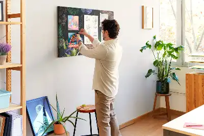 Memobord van kurk Natuurlijke lijst