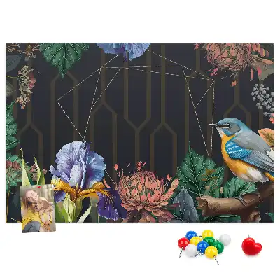 Memobord van kurk Natuurlijke lijst