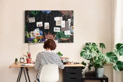 Memobord van kurk Natuurlijke lijst