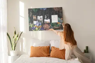 Memobord van kurk Natuurlijke lijst