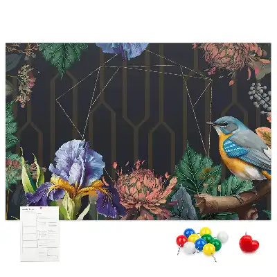 Memobord van kurk Natuurlijke lijst