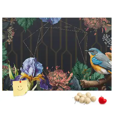 Memobord van kurk Natuurlijke lijst