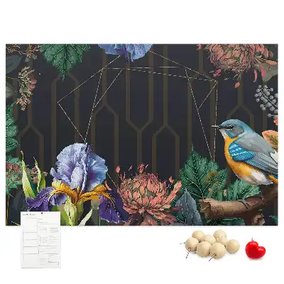 Memobord van kurk Natuurlijke lijst