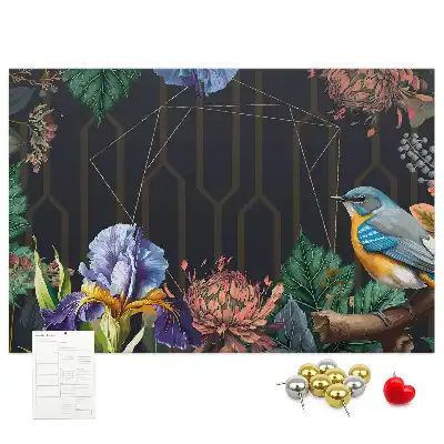 Memobord van kurk Natuurlijke lijst
