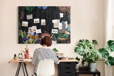 Memobord van kurk Natuurlijke lijst