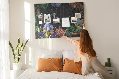 Memobord van kurk Natuurlijke lijst