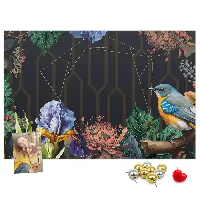 Memobord van kurk Natuurlijke lijst