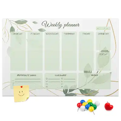 Kurk prikbord Bladeren weekplanner