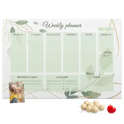 Kurk prikbord Bladeren weekplanner