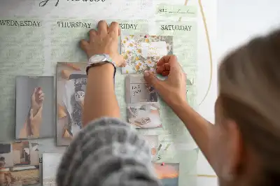 Kurk prikbord Bladeren weekplanner