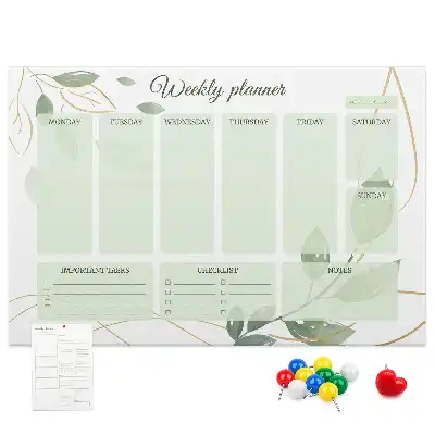 Kurk prikbord Bladeren weekplanner