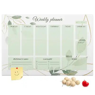 Kurk prikbord Bladeren weekplanner