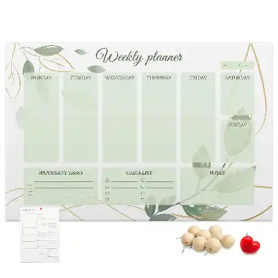 Kurk prikbord Bladeren weekplanner