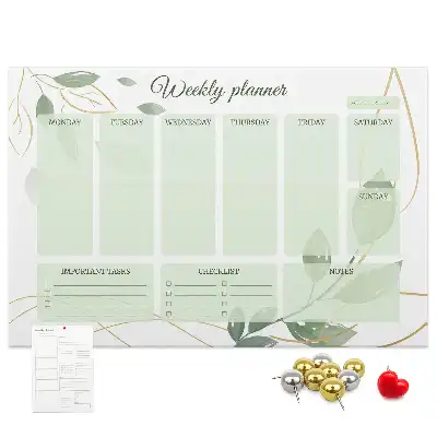 Kurk prikbord Bladeren weekplanner