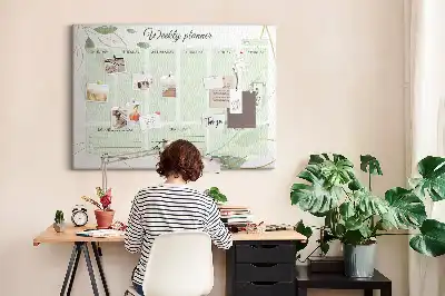 Kurk prikbord Bladeren weekplanner