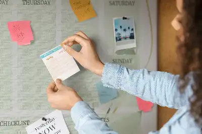 Kurk prikbord Bladeren weekplanner