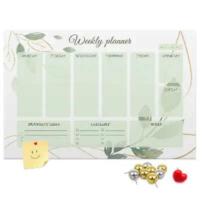 Kurk prikbord Bladeren weekplanner