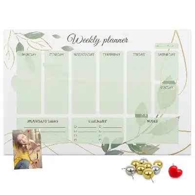 Kurk prikbord Bladeren weekplanner