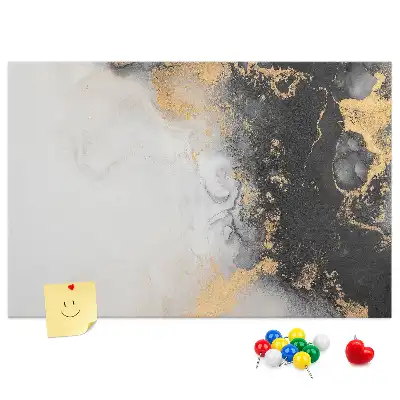 Kurken prikbord met marmerlook