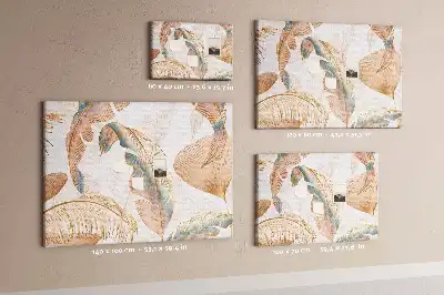 Memobord van kurk Bladerenpatroon natuur