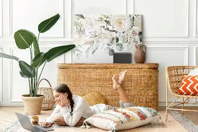Memobord van kurk Bloemen