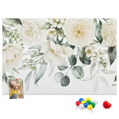 Memobord van kurk Bloemen