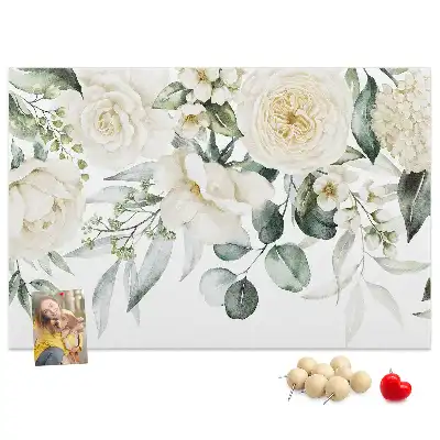 Memobord van kurk Bloemen