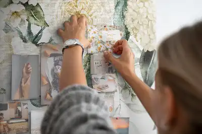 Memobord van kurk Bloemen