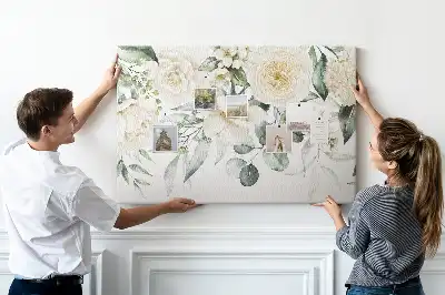 Memobord van kurk Bloemen