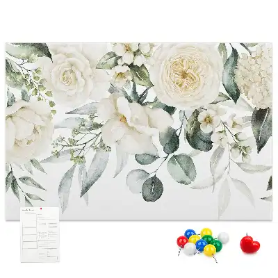 Memobord van kurk Bloemen