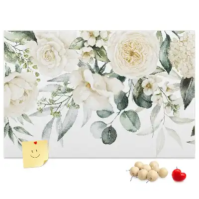 Memobord van kurk Bloemen