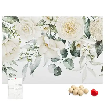 Memobord van kurk Bloemen