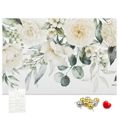 Memobord van kurk Bloemen
