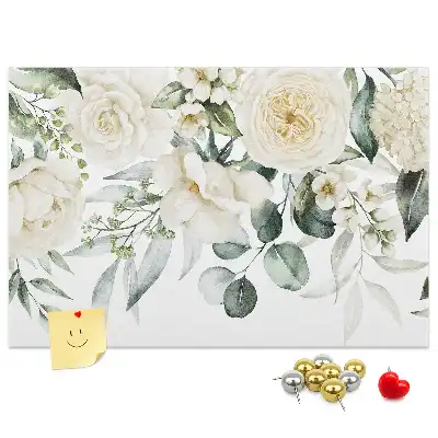 Memobord van kurk Bloemen
