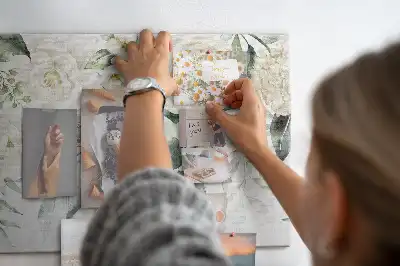Memobord van kurk Bloemen