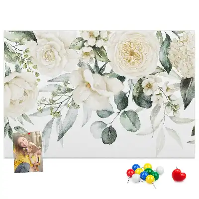 Memobord van kurk Bloemen