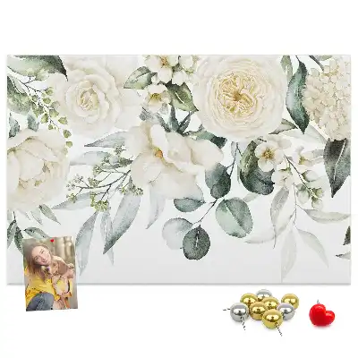 Memobord van kurk Bloemen